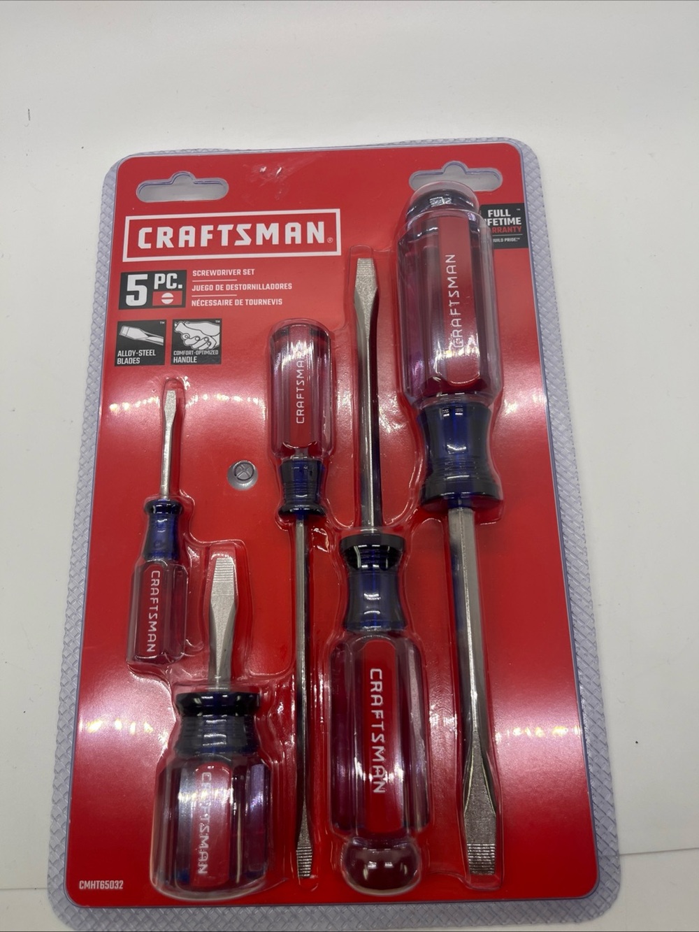 4 Sets CRAFTSMAN 5 Pc. Screwdrivers Slotted/Flat Head (CMHT65032)